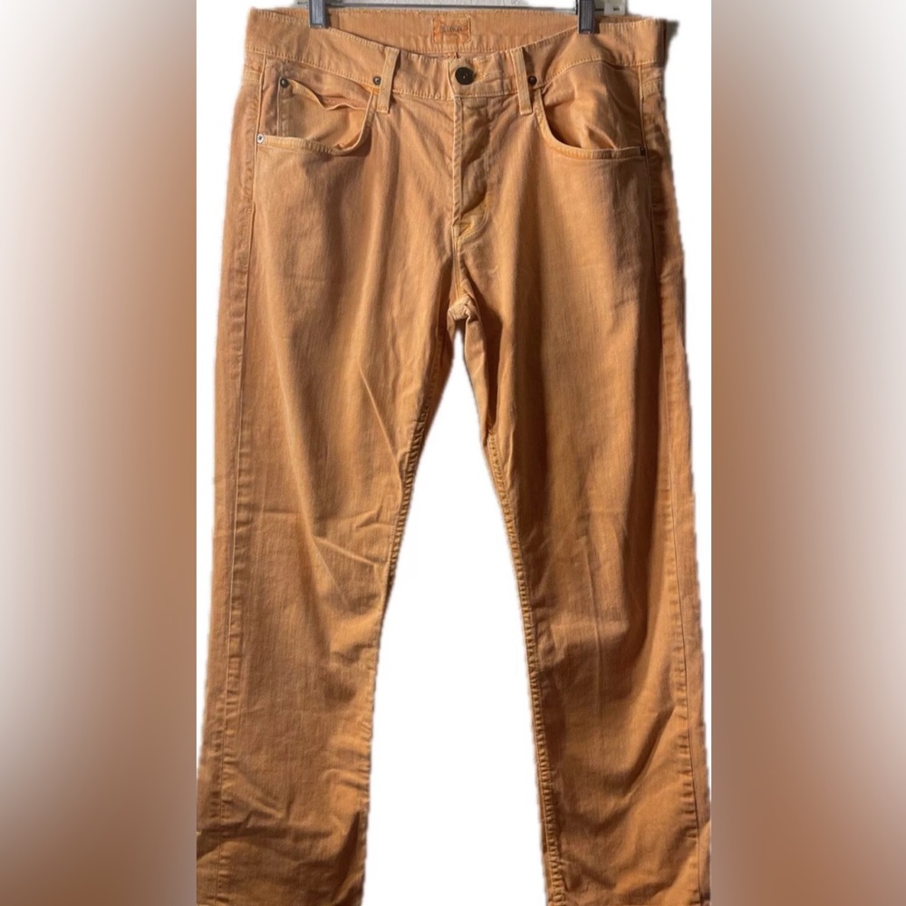 COPY - Hudson ~ Byron ~ Men’s Size 34 Coral Denim Jeans Straight Button Fly